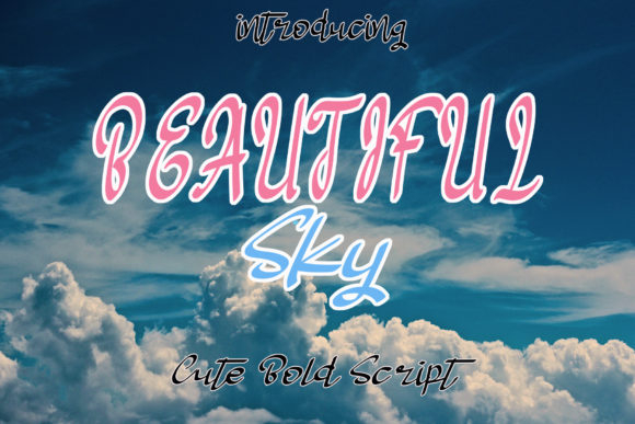 Beautiful Sky: A Handwritten Font for Editorial Design