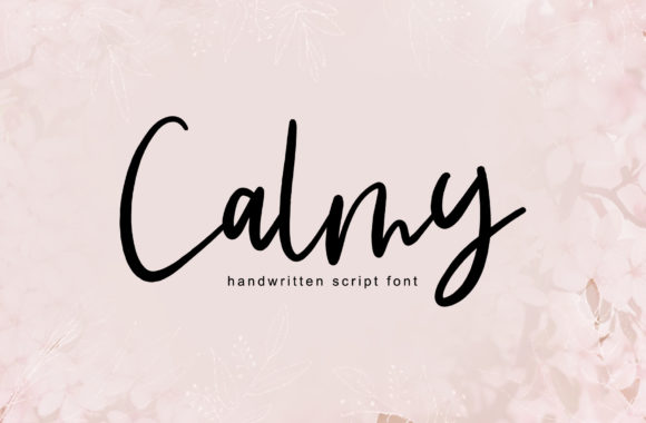 Calmy: A Handwritten Font for Crafters