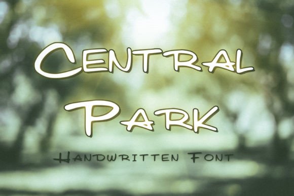 Central Park Font: A Handwritten Typeface for Branding