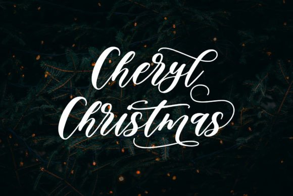 Cheryl Christmas: A Handwritten Font for Editorial Warmth