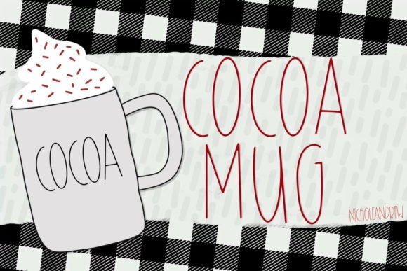 Cocoa Mug: A Handwritten Font for Editorial Design