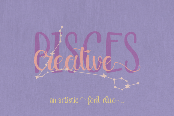 Creative Pisces Duo: A Script Handwritten Typeface for Marketers