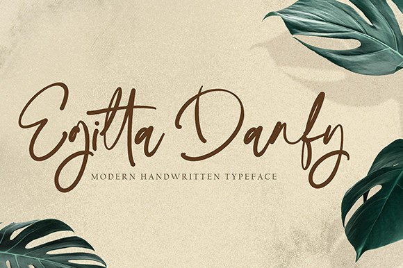 Egitta Danfy: A Handwritten Font for Web Design