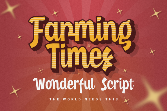 Farming Times: A Handwritten Font for Authentic Brands