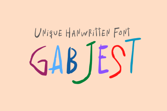 Gabjest: A Handwritten Font for Editorial Design