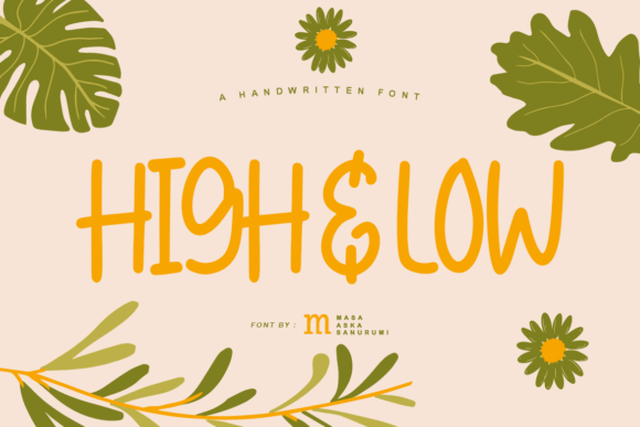 High Low: A Handwritten Font for Branding