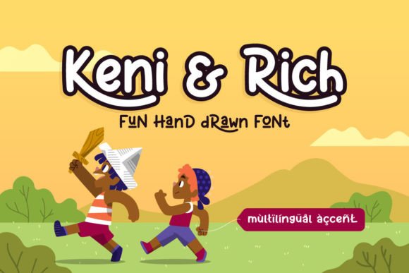 Keni and Rich: A Playful Script Font for Web Design