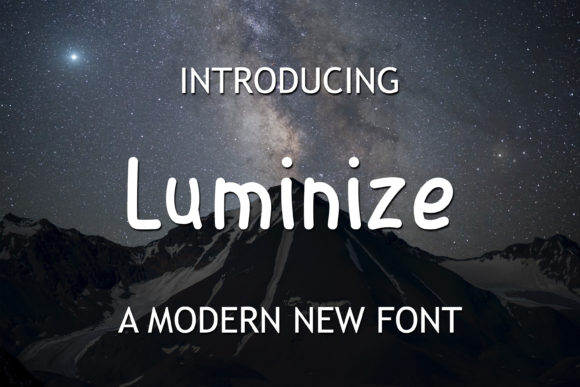 Luminize: A Handwritten Font for Editorial Design