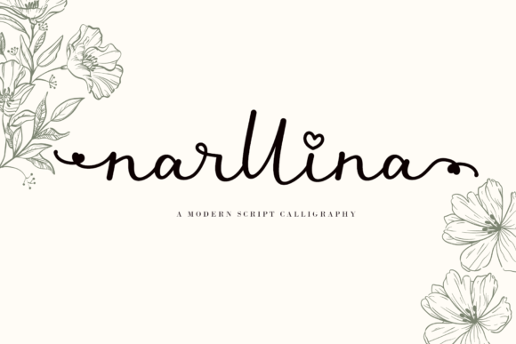 Narllina Font: Elevate Your Brand with Romantic Script