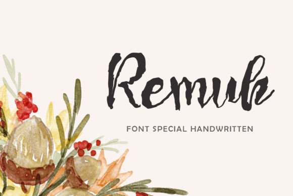 Remuk: The Handwritten Font for Bold Marketing