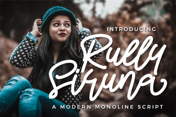 Rully Siruna: A Flowing Script Font for Makers