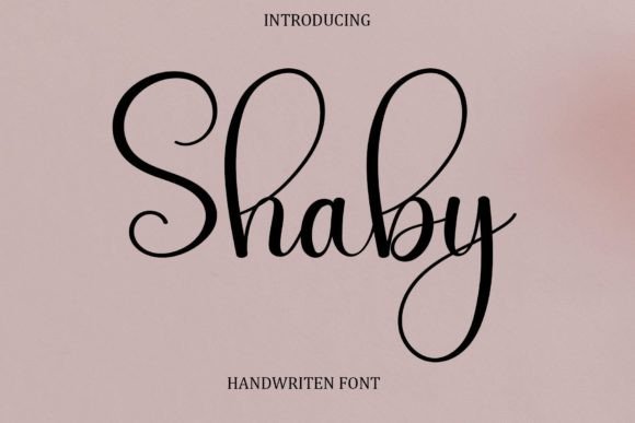 Shaby Font: A Handwritten Typeface for Modern Web Design