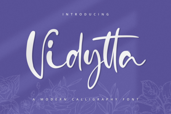 Vidytta: A Wavy Script Font for Editorial Design