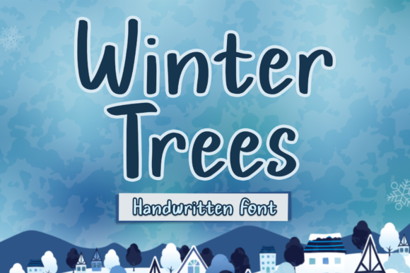 Winter Trees Font: A Calm Handwritten Typeface for Editors